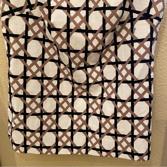 TRINA TURK Women Danie Geometric Neutral Color Sleeveless Top Size XS - Picture 4 of 12